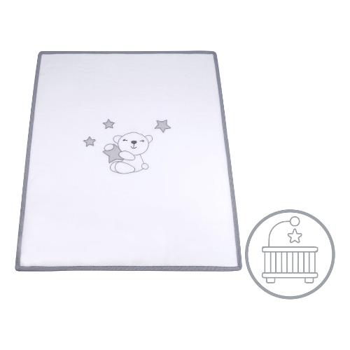 Baby Idea Coperta lettino Pile 100% poliestere (145x110cm) Grigio PILLGR