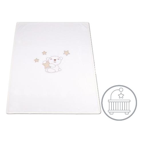 Baby Idea Coperta lettino Pile 100% poliestere (145x110cm) Beige PILLBG