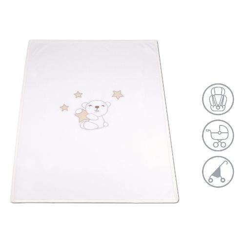 Baby Idea Coperta carrozzina Autunno e Inverno Pile 100% poliestere (90x75cm) Beige PILCBG