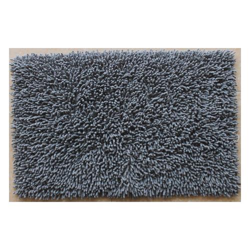 Quarzo Bianco Tappeto bagno RICCIO Grigio (80x50cm) 17836