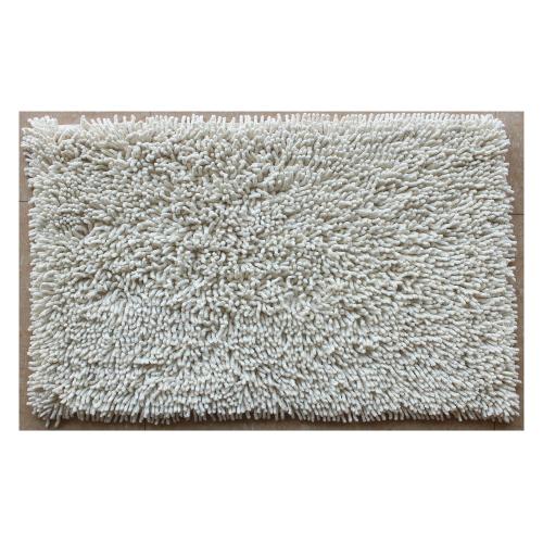 Quarzo Bianco Tappeto bagno RICCIO Panna (80x50cm) 17829