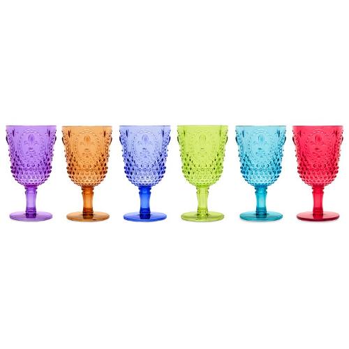 Fade Set calici Vino 6 pz Policarbonato (450ml) SWAMI Colori assortiti 57551