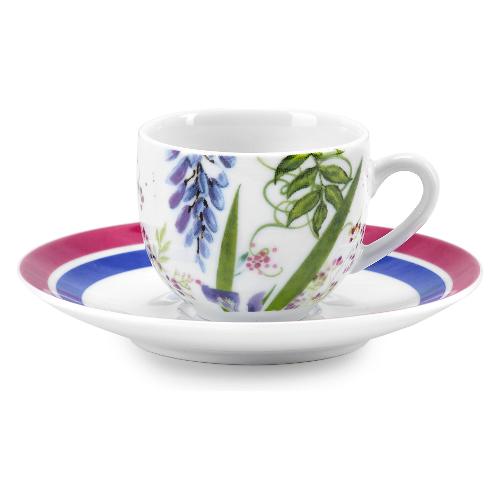 Fade Set tazzine caffè con piatto 6 pz (100ml) LILIBETH Multicolor 57369