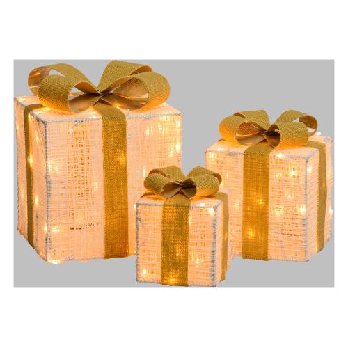 Lotti Decoro XMAS KING Set 3 Pacchi Led Luce Fissa nr 120 luci 68254