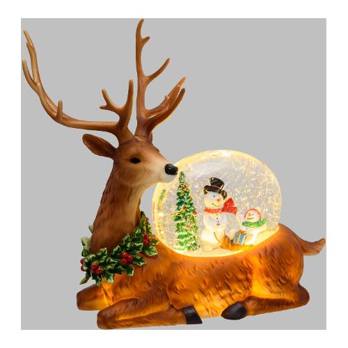 Lotti Decoro XMAS KING Renna Natalizia Glitter Led (28,5x15x26 cm) 74378