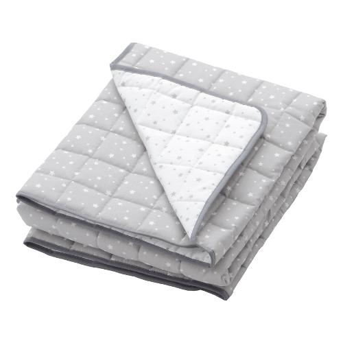 Coperta lettino STELLINE Trapuntata Double Face Grigio 145 077 04