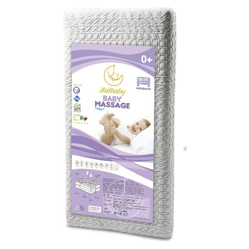 Italbaby Materasso lettino Antiacaro 0+ (125x62x11cm) MASSAGE 010 2311