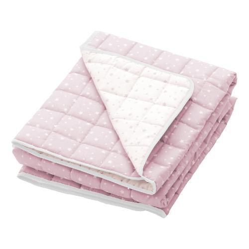 Coperta lettino STELLINE Trapuntata Double Face Rosa 145 077 01