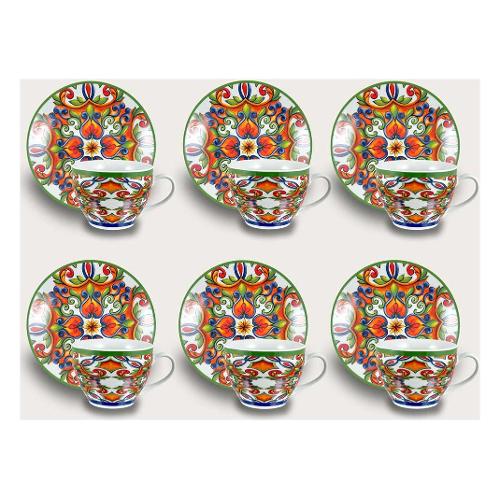 Ar.Ca. Set tazzine caffè con piatto 6 pz FAVIGNANA Assortito 57716