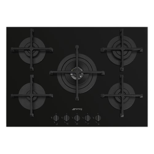 Smeg Piano cottura gas 5 zone SELEZIONE Black (70cm) PV275B