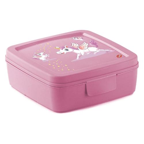 Snips Porta merenda (14,5x14,5x5,5cm) Unicorno SANDWICH BOX Rosa 000893