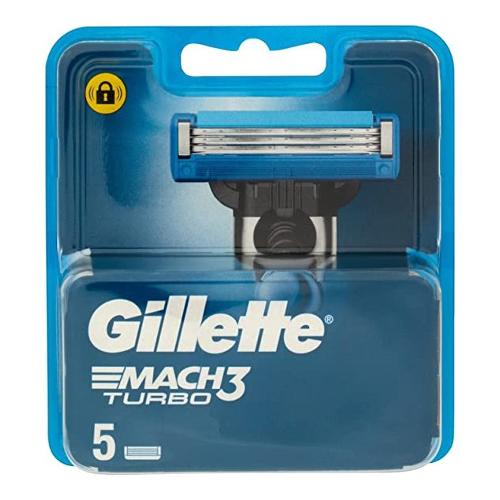 Gillette Lamette rasoio MACH3 TURBO 5 pz