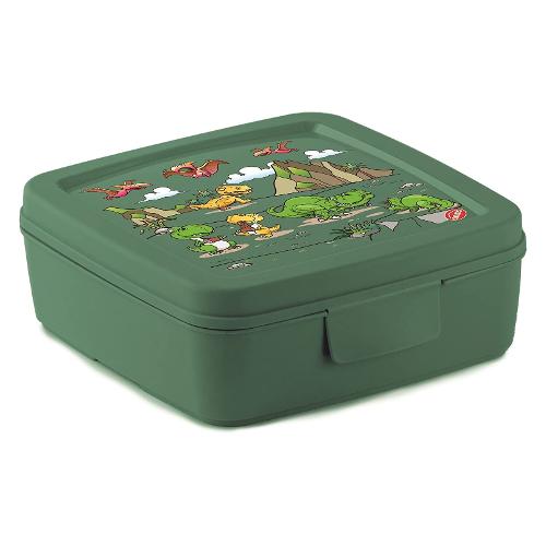 Snips Porta merenda (14,5x14,5x5,5cm) Dino SANDWICH BOX Verde 000892