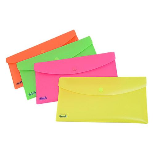 Favorit Cartella a busta con clip Neon Assortito (22,4x12,3 cm) 400153396