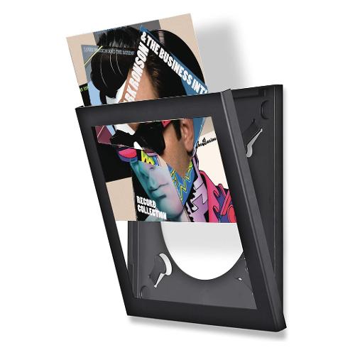 Show And Listen Cornice plastica (37x37cm) Espositore Dischi 33 Giri 32 cm Black