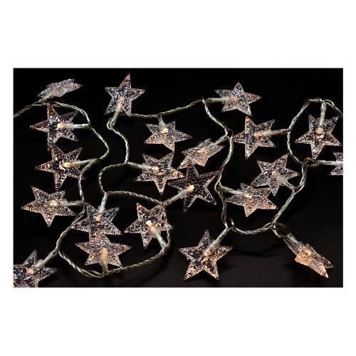 Pre Qu' Italia Filo luci Natale Stelline Nano Led con Giochi Luce Giochi di luce (1000cm) CHRISTMAS 100 luci - NANOLED IP44 Trasparente D1520