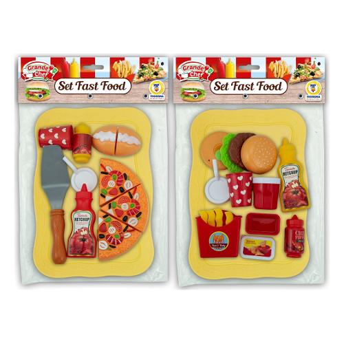 Teorema Playset Fast Food con Vassoio GRANDE CHEF Assortito 68084