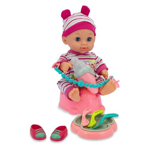 Teorema Bambola BABY TEO Con Voce e Set Pappa Assortito h.27cm 66690 SME