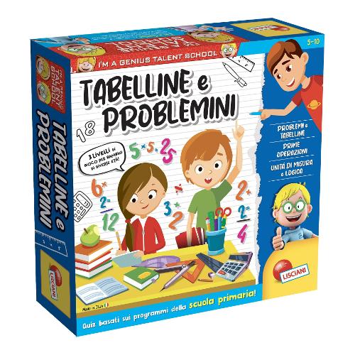 Lisciani Gioco educativo Tabelline e Problemi I'M A GENIUS 100491