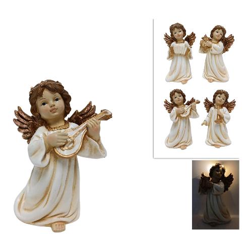 Due Esse Christmas Decoro Angelo 20 cm con Strumenti M. Assortito XNA22014791