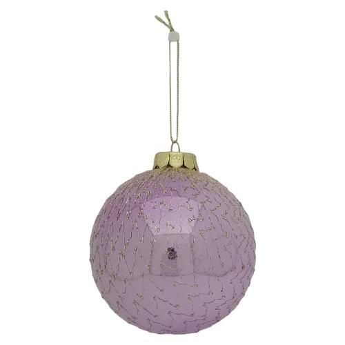 Due Esse Christmas Pallina albero Natale (10cm) Plastica CHRISTMAS Lilla Assortito XNA23008681