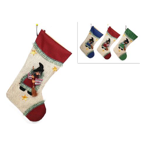 Due Esse Christmas Calza befana Juta (39cm) Assortito XNA12002981