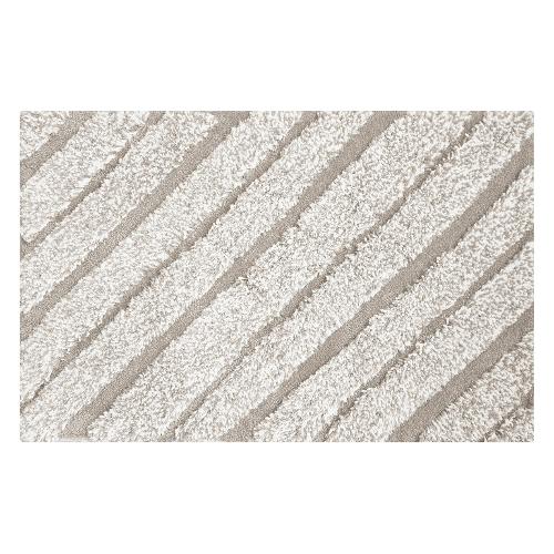 Quarzo Bianco Tappeto bagno SATURNO Lino (110x60cm) 17720