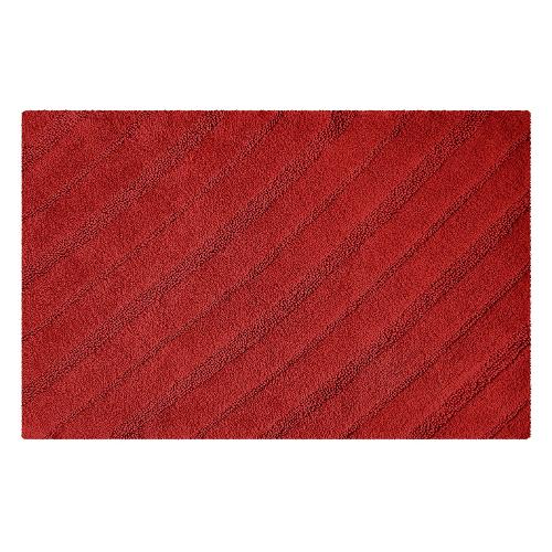 Quarzo Bianco Tappeto bagno DIAGONALE Granata (110x60cm) 17683