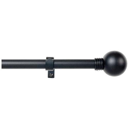 Cintacor Kit bastone tenda Sfera (110x1,9 cm) KITS METAL Nero satinato FK178