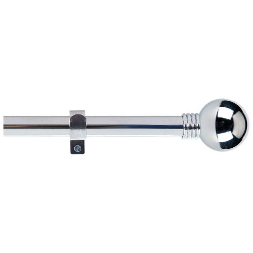 Cintacor Kit bastone tenda Sfera (110x1,9 cm) KITS METAL Cromo lucido FK157