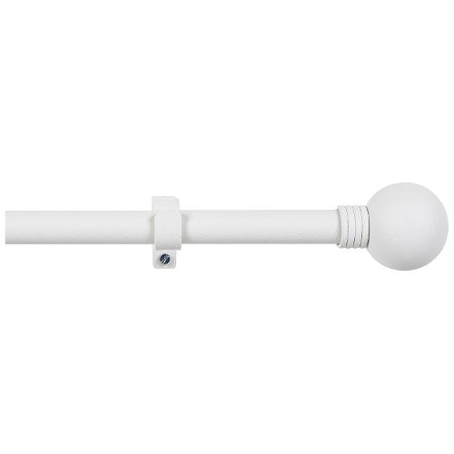 Cintacor Kit bastone tenda Sfera (110x1,9 cm) KITS METAL Bianco opaco FK156