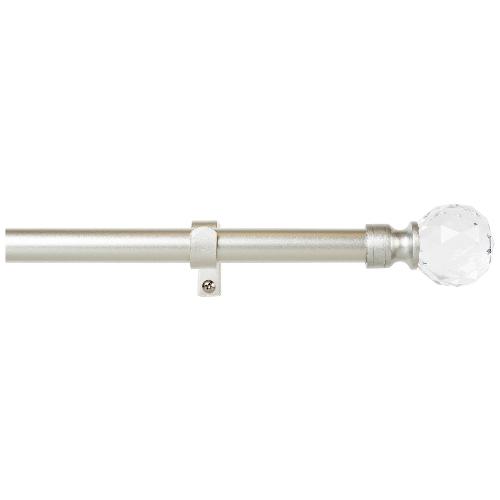 Cintacor Kit bastone tenda Diamante (110x1,9 cm) KITS METAL Cromo satinato FK136