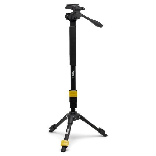 Manfrotto Monopiede con Testa 2,5 Kg NATIONAL GEOGRAPHIC Photo 3In1 Black e Yellow NGPM002