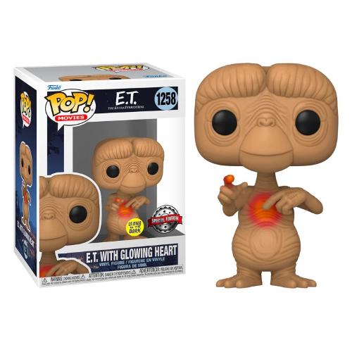 Funko POP MOVIES E.T. 40Th Glowing Heart Limited Edition 1258 65088