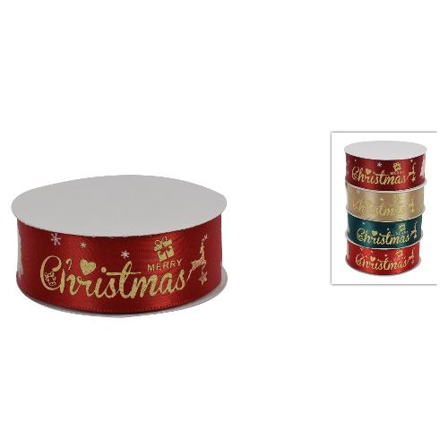 Due Esse Christmas Nastro decorativo CHRISTMAS Decorato Assortito (270x2,5 cm) XNA21015351