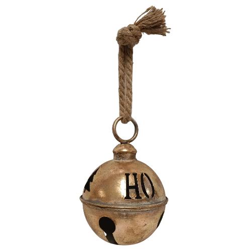 Due Esse Christmas Decoro Campanaccio Metallo 16 cm Oro XNA22013061