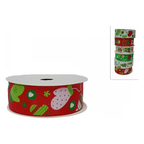 Due Esse Christmas Nastro decorativo CHRISTMAS Decorato Rosso (270x2,5 cm) XNA22011161