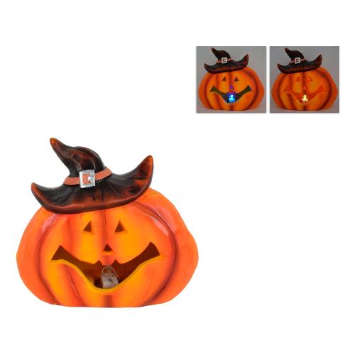 Due Esse Christmas Zucca con Cappello con Luce Decorazione Halloween Assortito XHW18000261