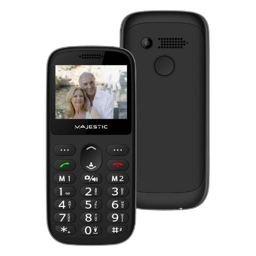 Majestic Cellulare 2G Gprs SILENO 72 Black 300072 BK