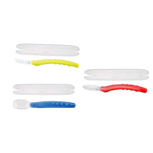 Nuby Cucchiaino con custodia 3m+ assortito ID5555