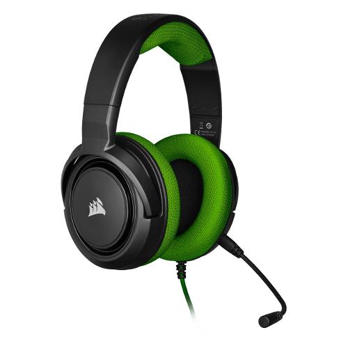 Corsair Cuffie gaming MULTIPIATTAFORMA Hs35 Wired Black e Green CA 9011197 EU