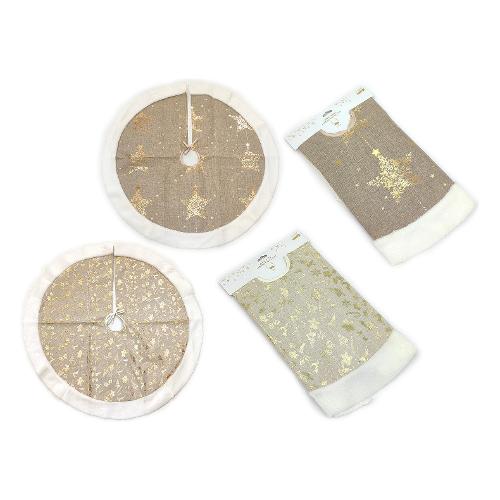 General Trade Copri base albero (90 cm) Yuta oro Assortito 412244