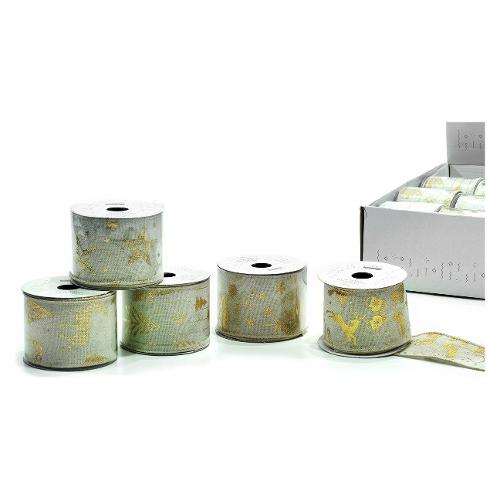 General Trade Nastro decorativo Oro Assortito (270x6,3 cm) 412340