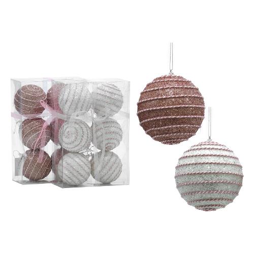 General Trade Set palline albero Natale (8cm) (6pz) Plastica Assortito 423308