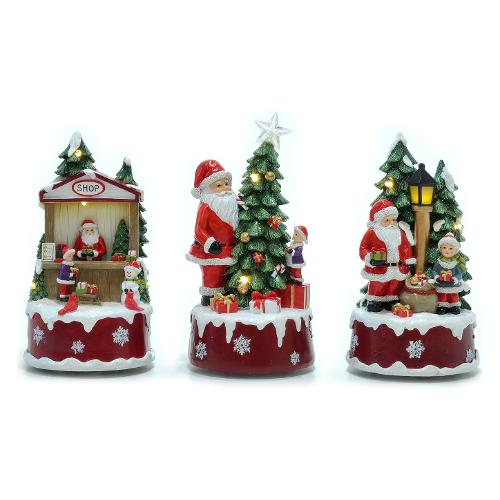General Trade Carillon Natale Babbo con Luce Assortito 447171