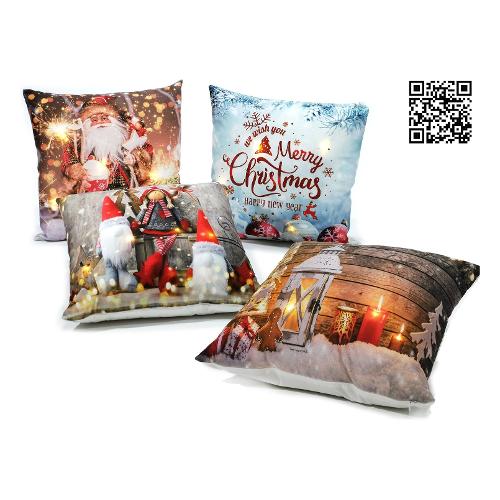 General Trade Cuscino arredo interno Natale Luminoso Assortito (43x43cm) 582873