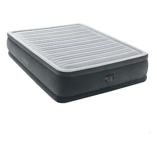 Intex Materasso gonfiabile due piazze Comfort Plush Elevated (203x152x46cm) DURA BEAM Grigio 64414ND