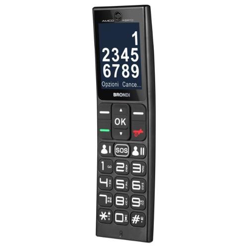 Brondi Cellulare 2G Gprs AMICO Fidato Black