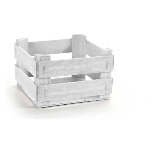 Gicos Cassetta multiuso porta oggetti (13x13x8cm) LEGNO&DISEGNO Bianco 832260