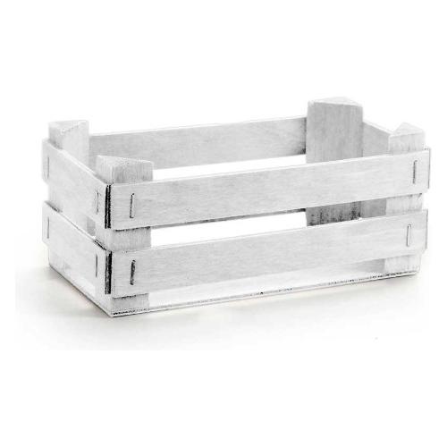 Gicos Cassetta multiuso porta oggetti (17x9x7cm) LEGNO&DISEGNO Bianco 832253